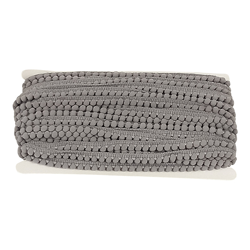 Mini Pom Pom Collection - 1/4" width X 25 Yards in Silver