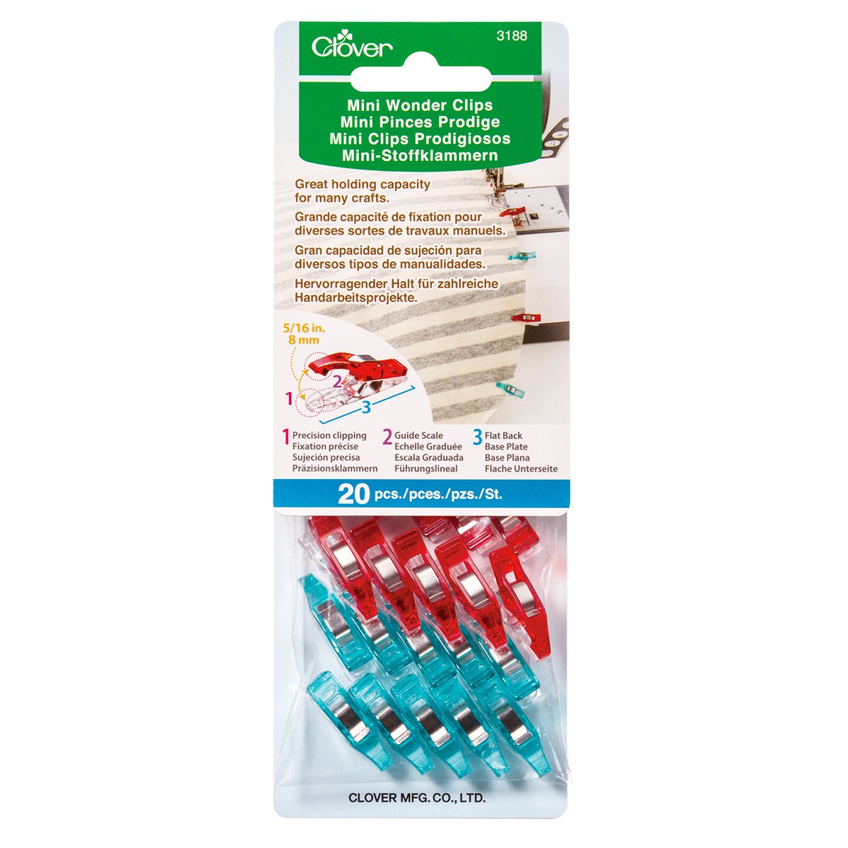 Mini Wonder Clips® (Red & Blue) - 20 pcs.