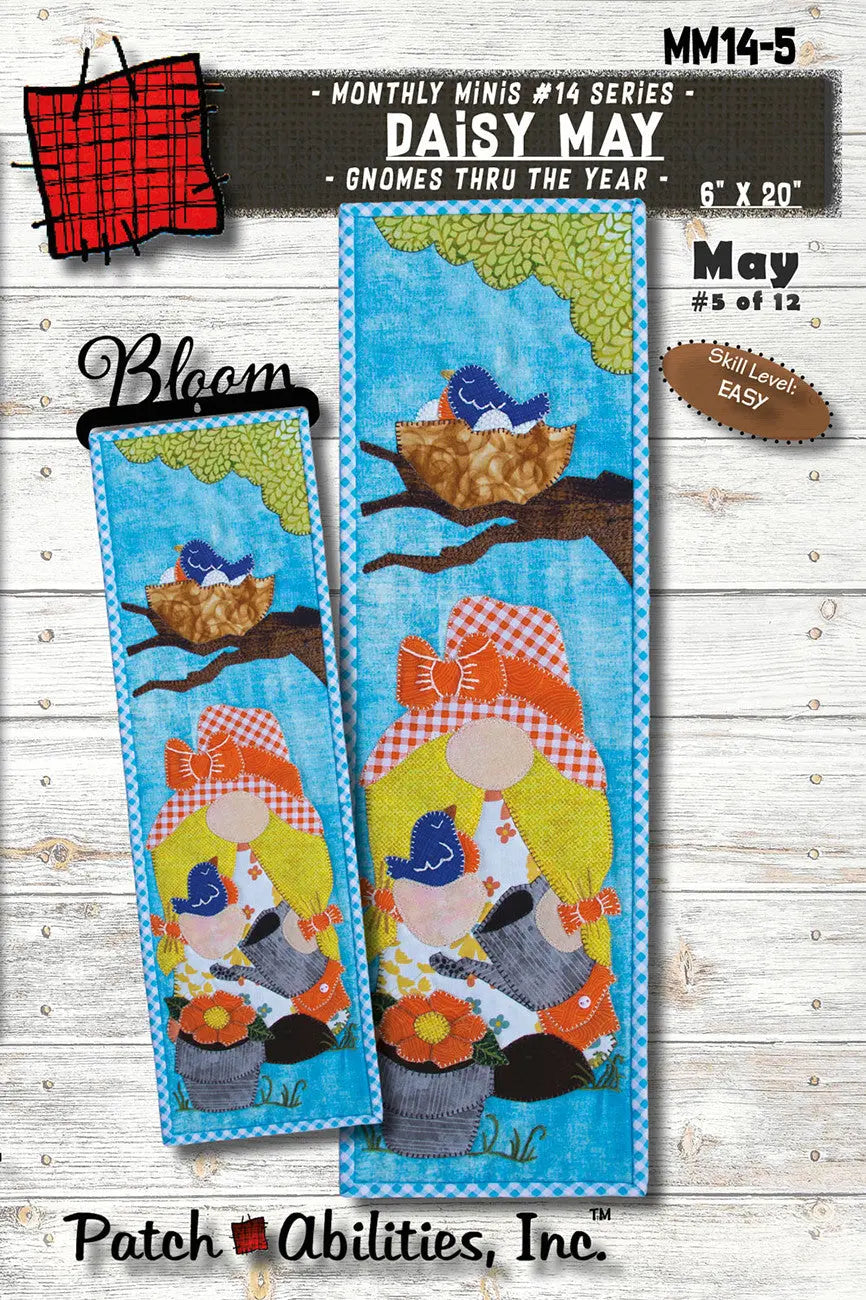 Miss Daisy May - Gnomes Thru The Year - Linda's Electric Quilters