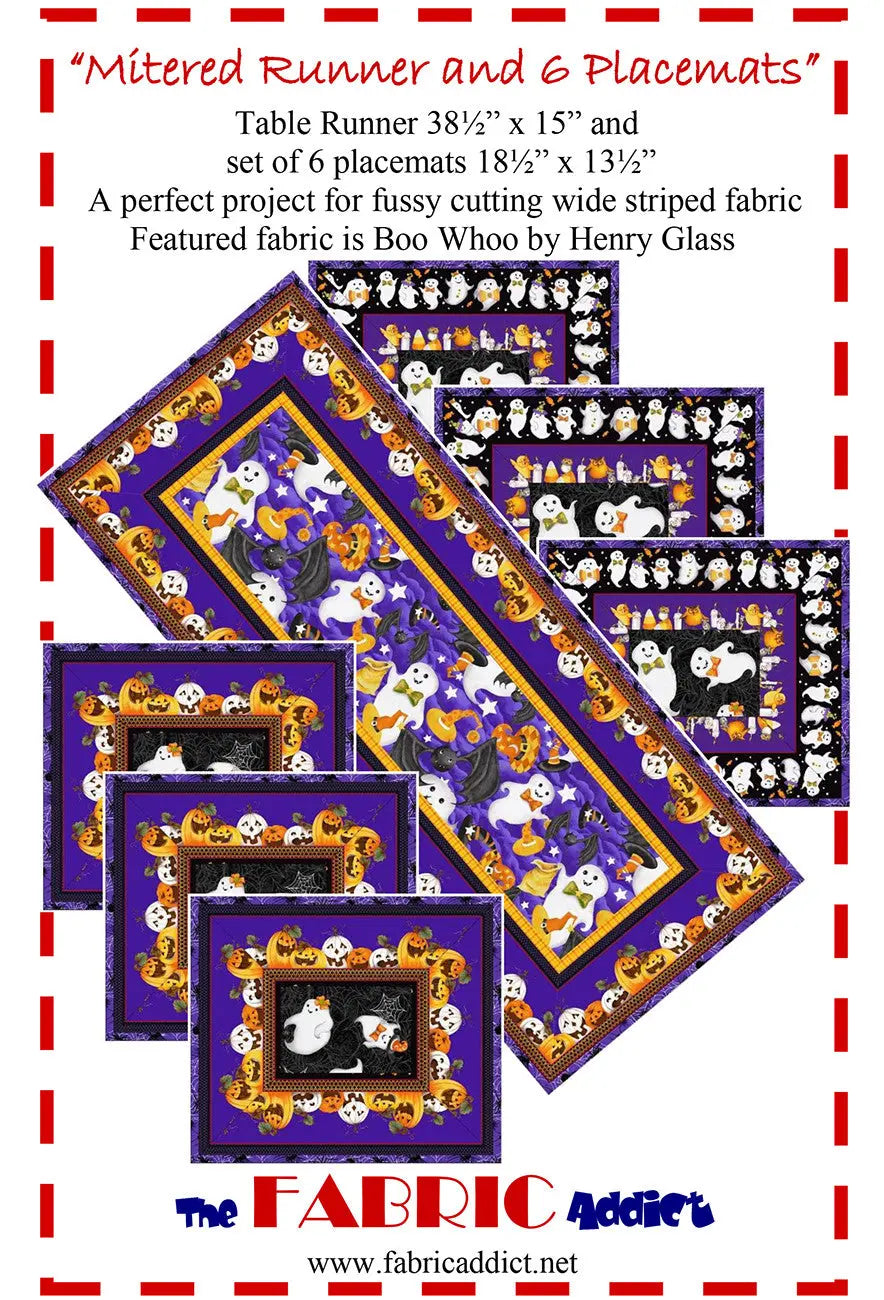 Mitered Runner and Placemats - Linda's Electric Quilters