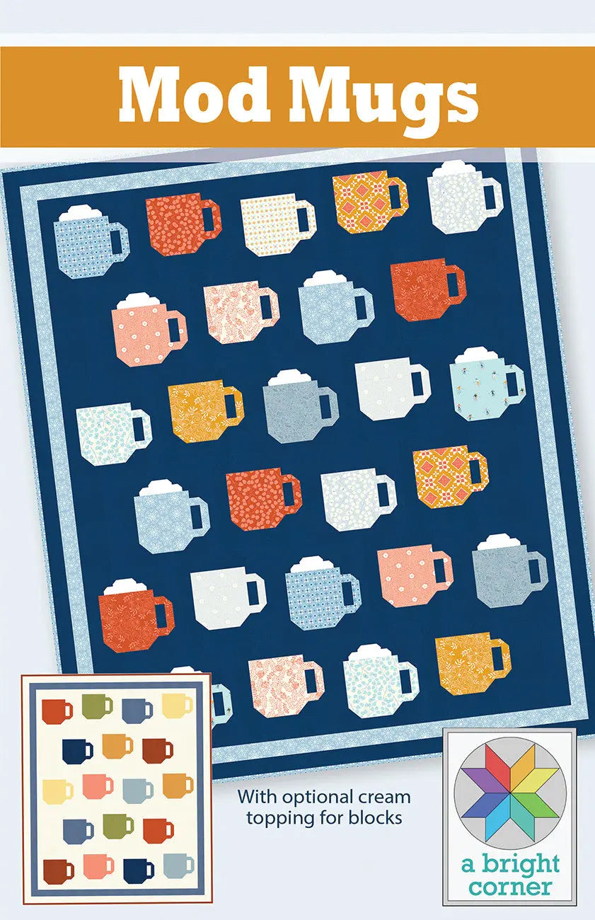 Mod Mugs Quilt Pattern - Linda's Electric Quilters