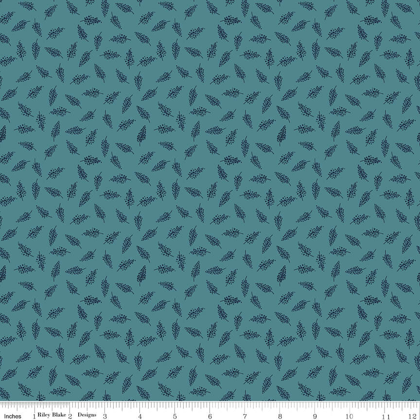 Morning Meadow Millet quilting fabric in dusk by Lisa Tueller for Riley Blake Designs, grain spray print on cotton, sold by the yard