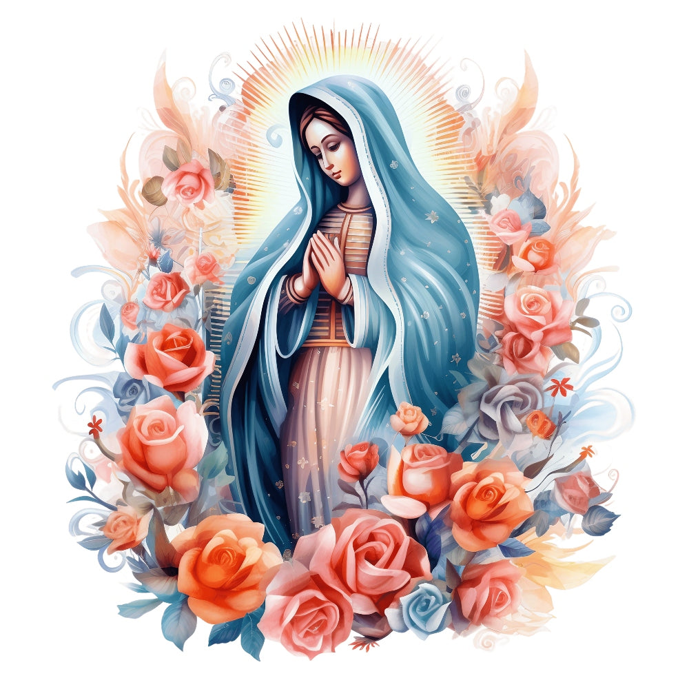 Mother Mary Catholic Fabric Panel 19