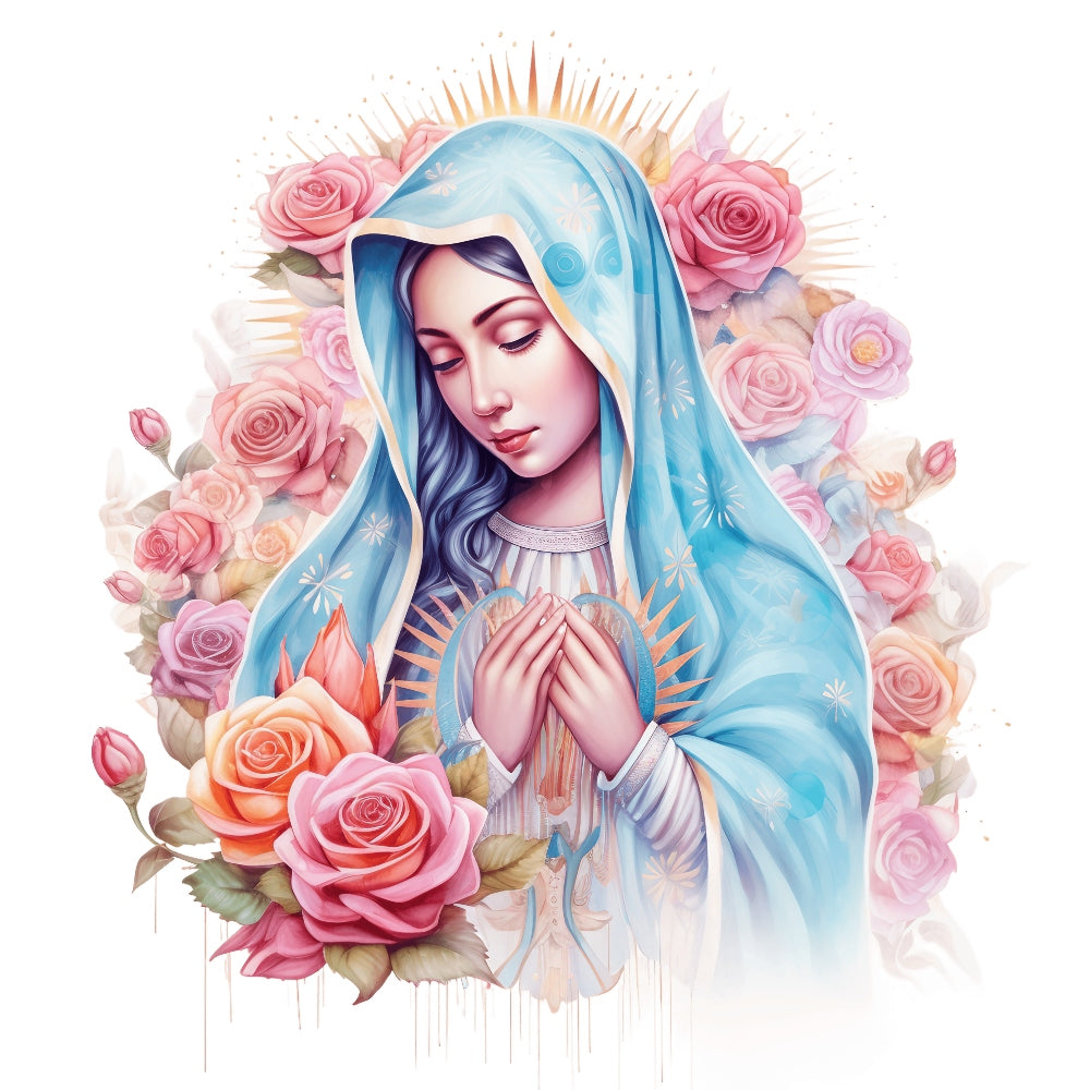 Mother Mary Catholic Fabric Panel 20
