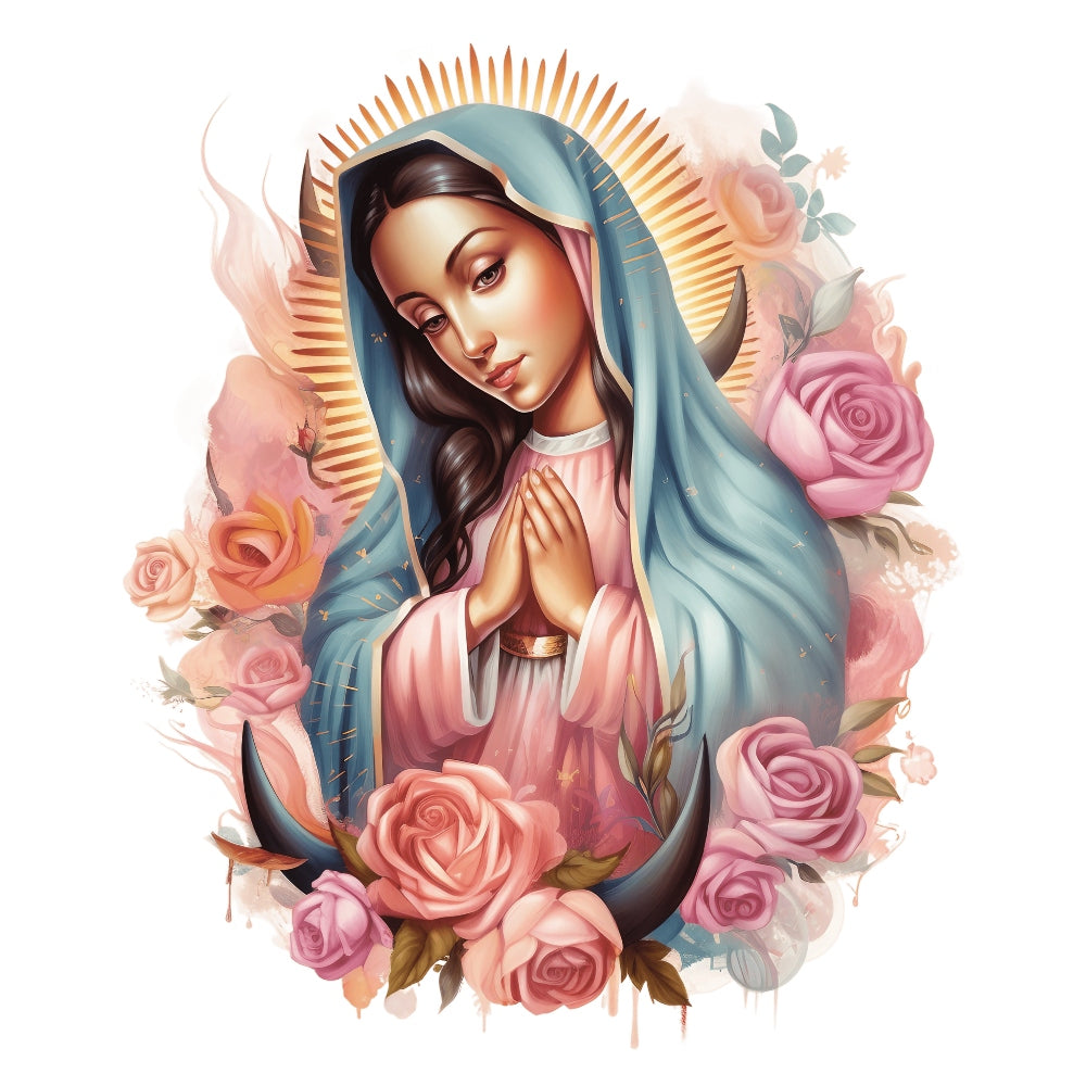 Mother Mary Catholic Fabric Panel 6