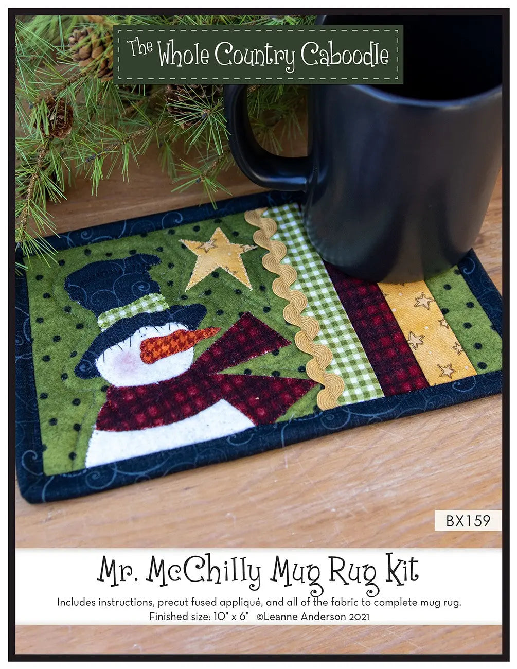 Mr. McChilly Mug Rug Kit - Linda's Electric Quilters