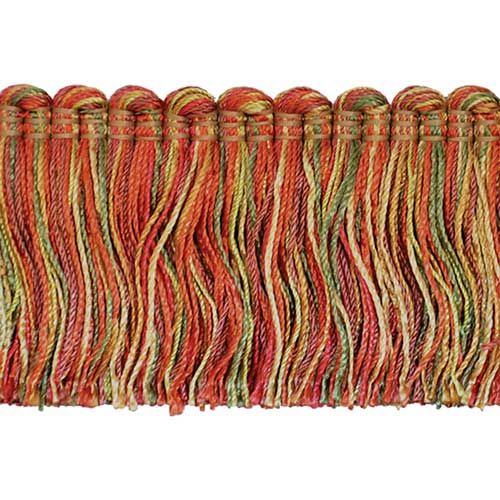 Mulberry Collection 2" Brush Fringe (25 YD ROLL) in Dark Rose/Mocha - BF-4004-80/61