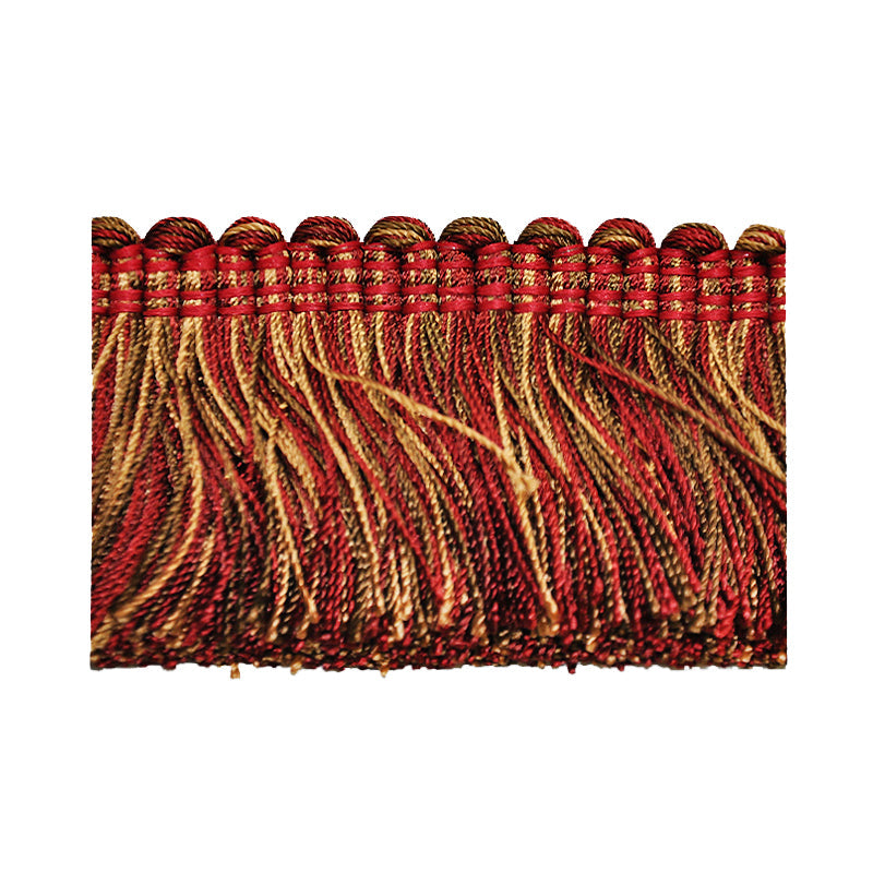 Mulberry Collection - 2" width Brush Fringe (25 Yard Roll) - BF-4004-70/38 Burgundy