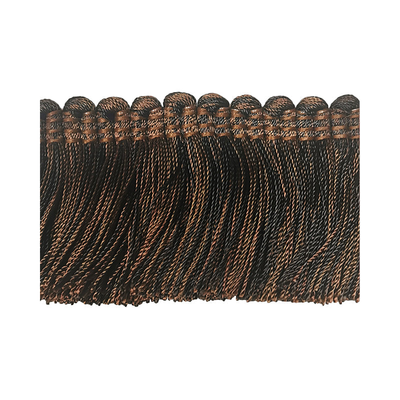 Mulberry Collection - 2" width Brush Fringe (25 Yard Roll) - Brown