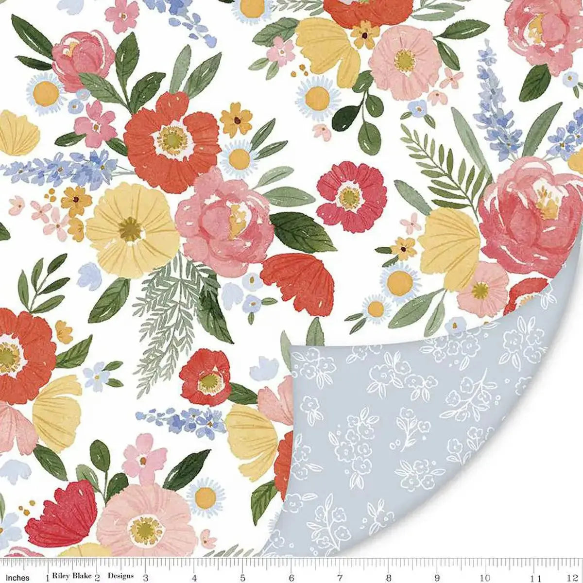 Multi Double Lush Velvet 58/60" Floral Charms - Linda's Electric Quilters