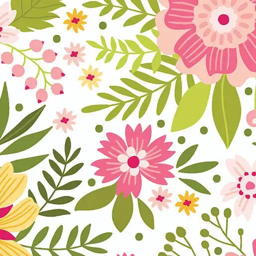 Multi Pink Daybreak Coral Cotton Wideback Fabric per yard - Linda's Electric Quilters