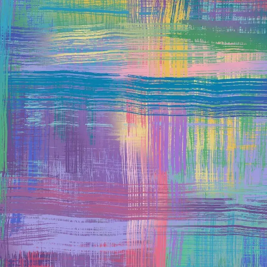 Multi Rainbow Colorfield Cotton Wideback Fabric per yard - Linda's Electric Quilters