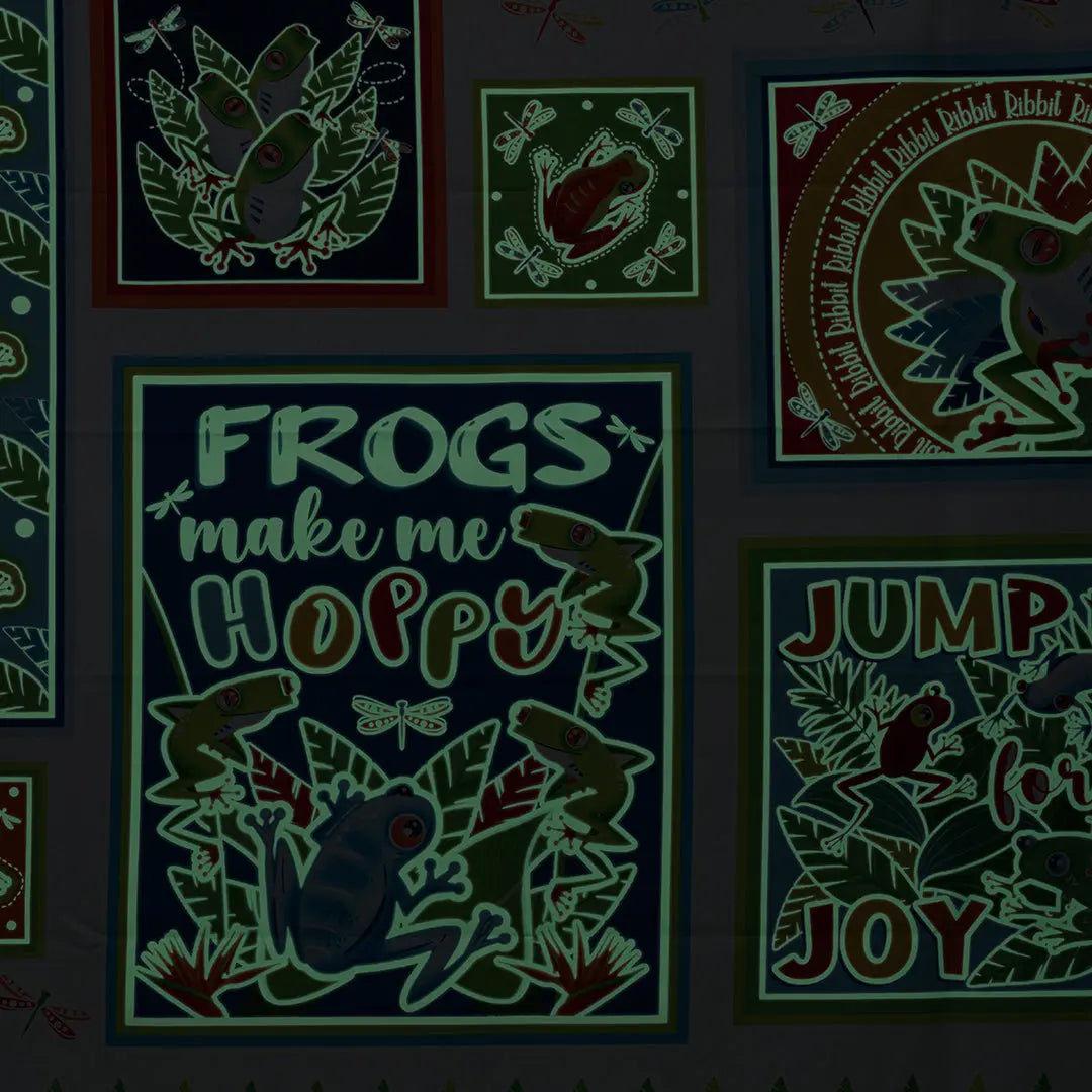 Multi Rainforest Glow in the Dark Panel Benartex Inc