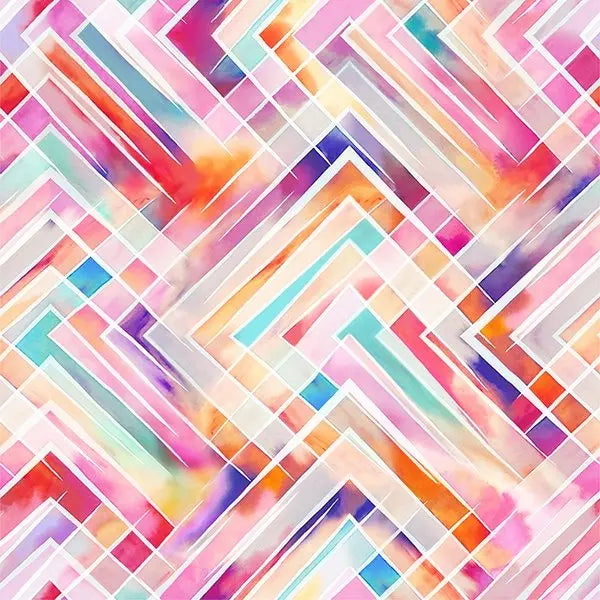 Multi Springtime Romance 43"/44" Fabric Per Yard