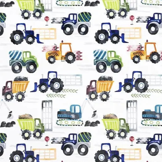 Tractor Haul Digital Cuddle Multi - Linda's Electric Quilters
