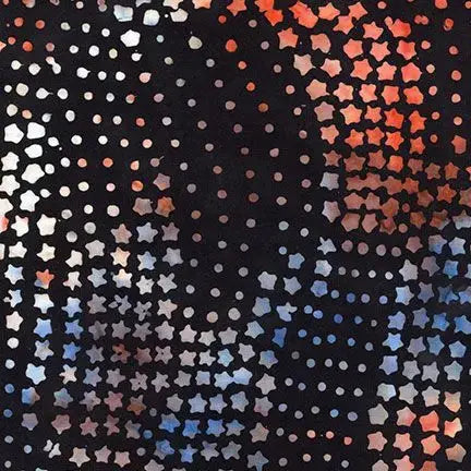 Multi USA Stars & Dots Wideback Fabric Per Yard - Linda's Electric Quilters