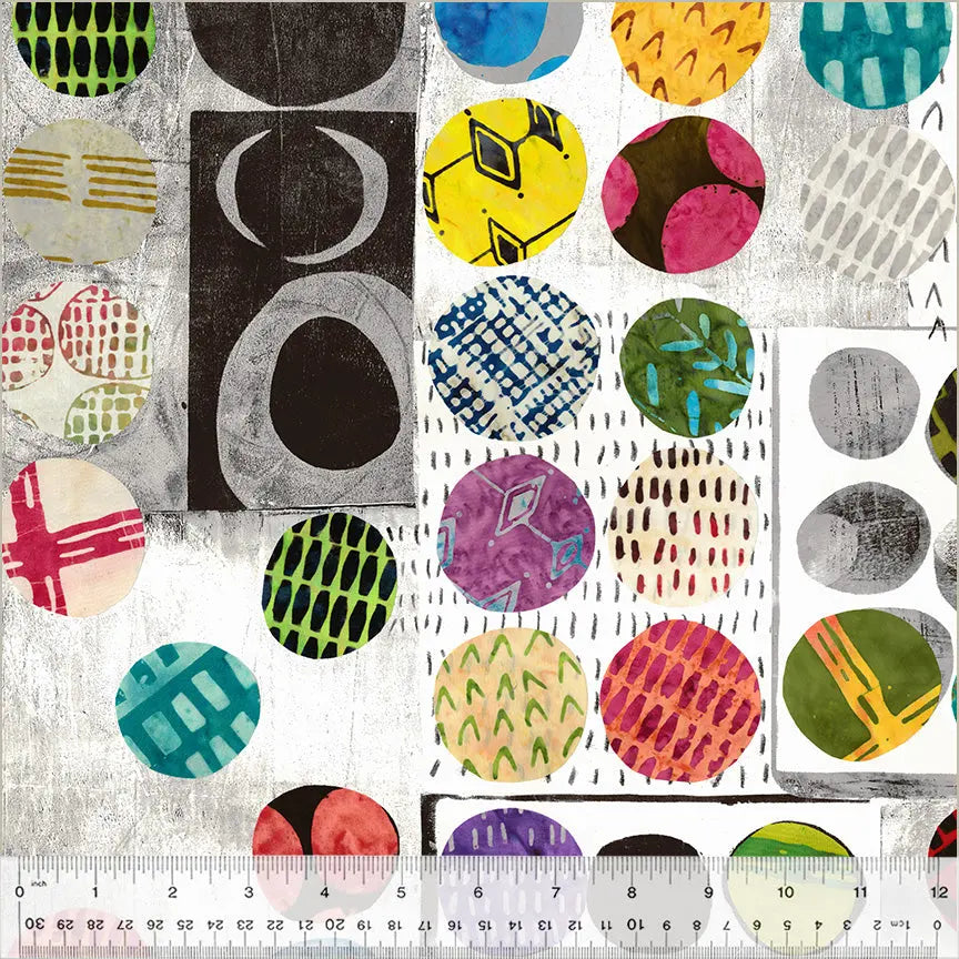 Multi Wabi Sabi Wideback Cotton Fabric Per Yard Windham Fabrics