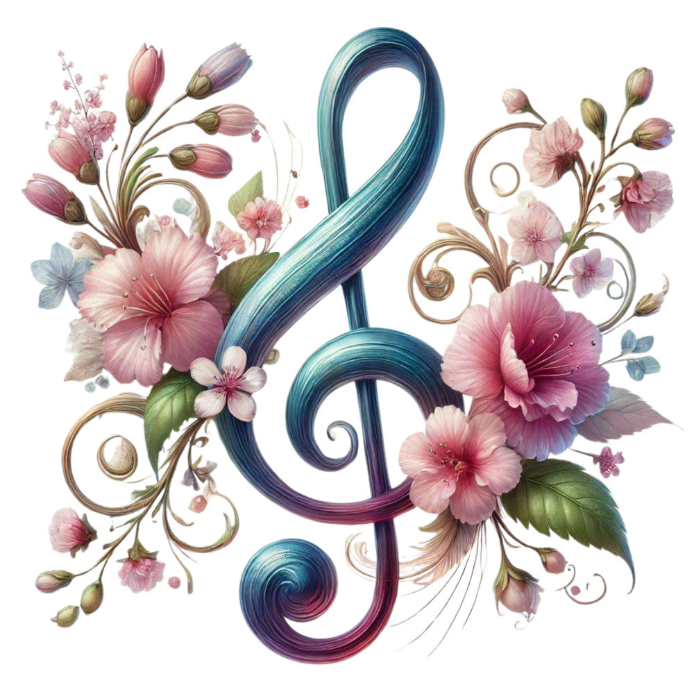 Musical Notes Fabric Panel 14
