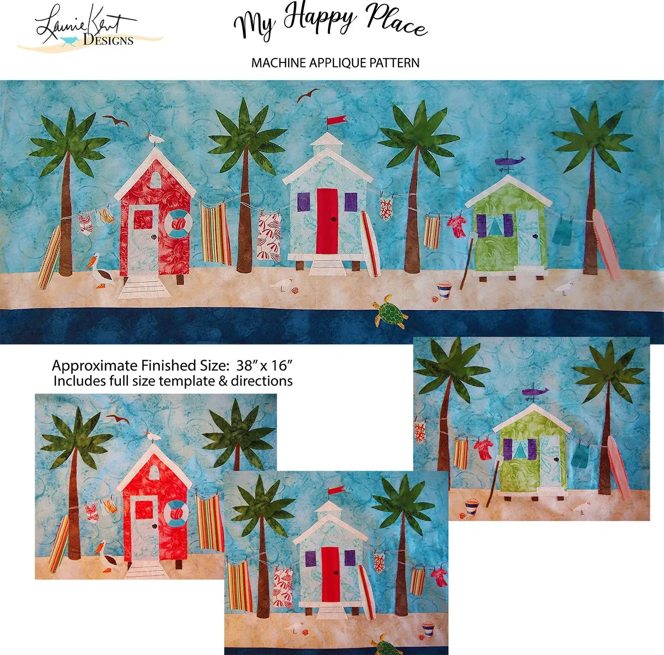 My Happy Place Applique Sewing - Linda's Electric Quilters