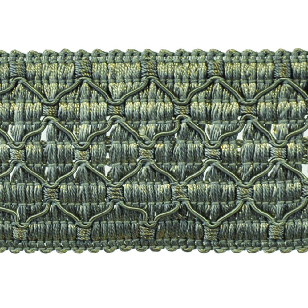 Mystique Collection - 2" width BRAID (25 Yard Roll) - BR-7028-49 Metal Grey