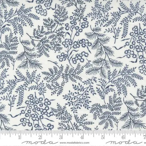 Nantucket Summer Cream Navy Sconset Landscape Nature 44"/45" Fabric Per Yard Moda Fabrics & Supplies