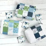 Nantucket Summer Mini Charm zipper bag (Digital Download) Linda's Electric Quilters
