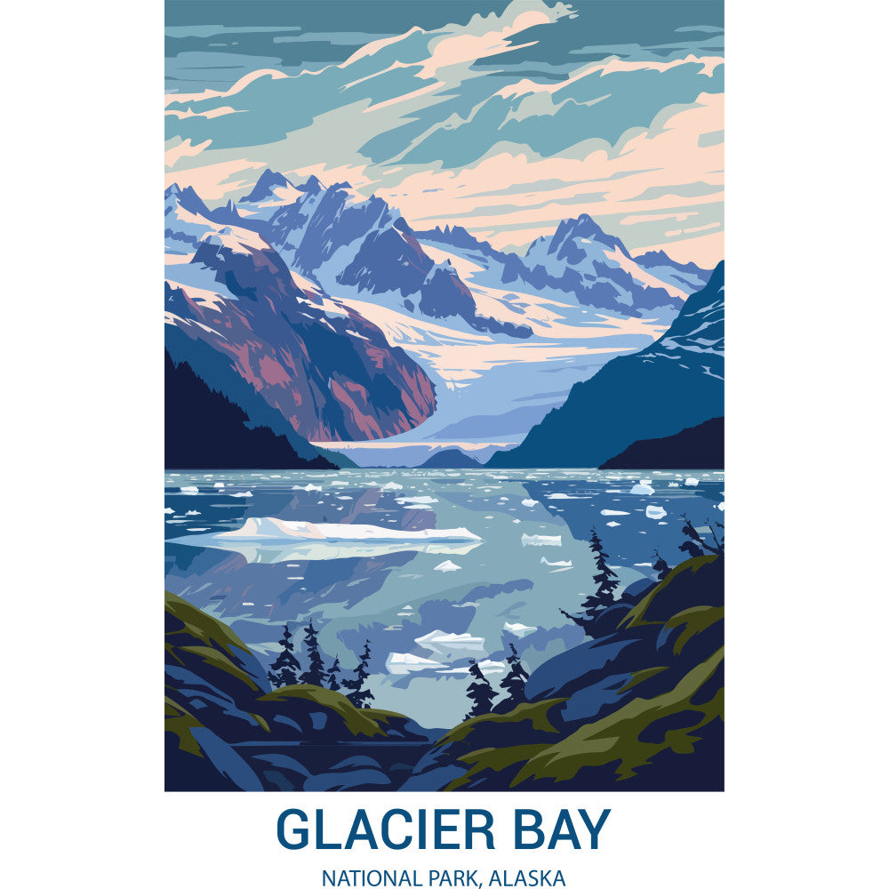 National Parks Posters Fabric Panel 21 QuiltingFabricPanels