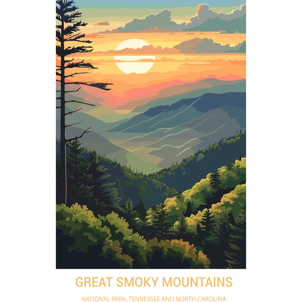 National Parks Posters Fabric Panel 25 QuiltingFabricPanels