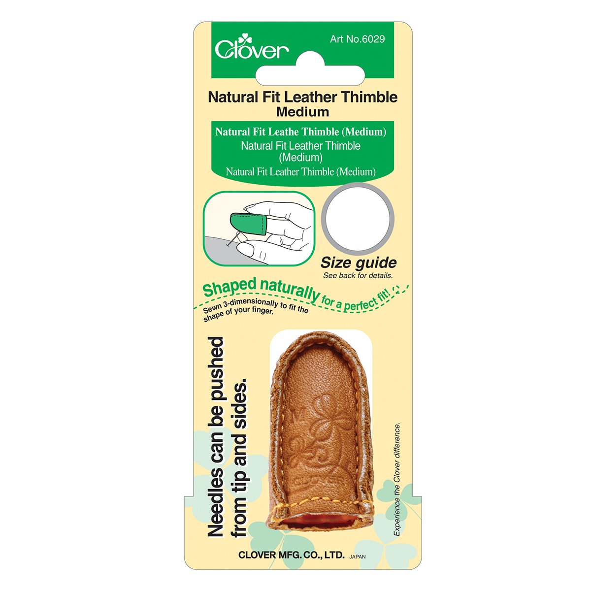 Natural Fit Leather Thimble (Medium)