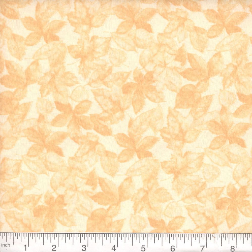 Natural Harvest Leaves 45" Wide Cotton Fabric Per Yard