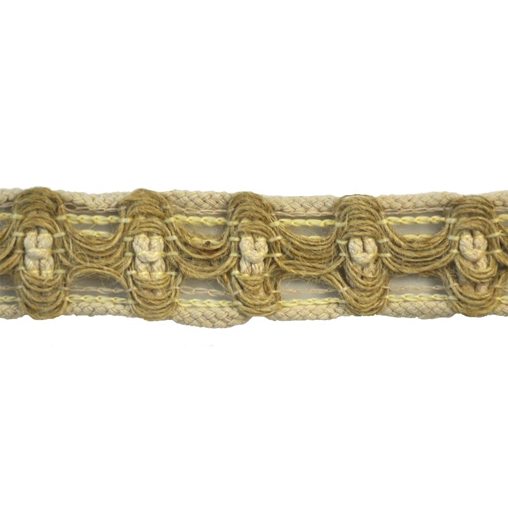 Natural Jute Loop Braid Trim, 1.25" X 5 Yards – Rustic Decorative Woven Trim for Upholstery, Crafts & Home Décor