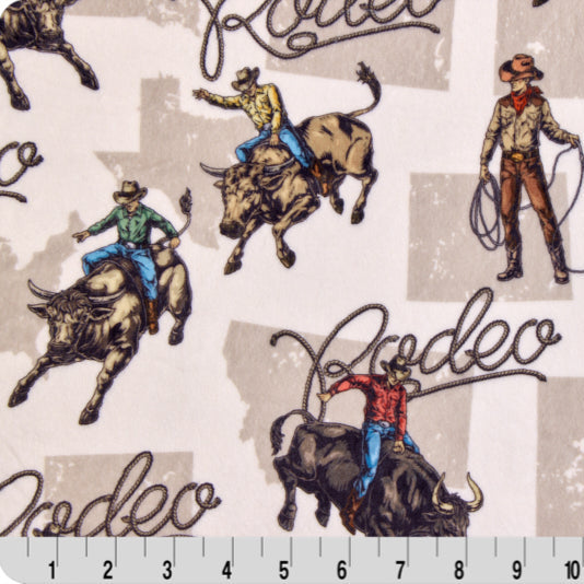 Natural Rodeo Digital Cuddle 58/60" Fabric Per Yard