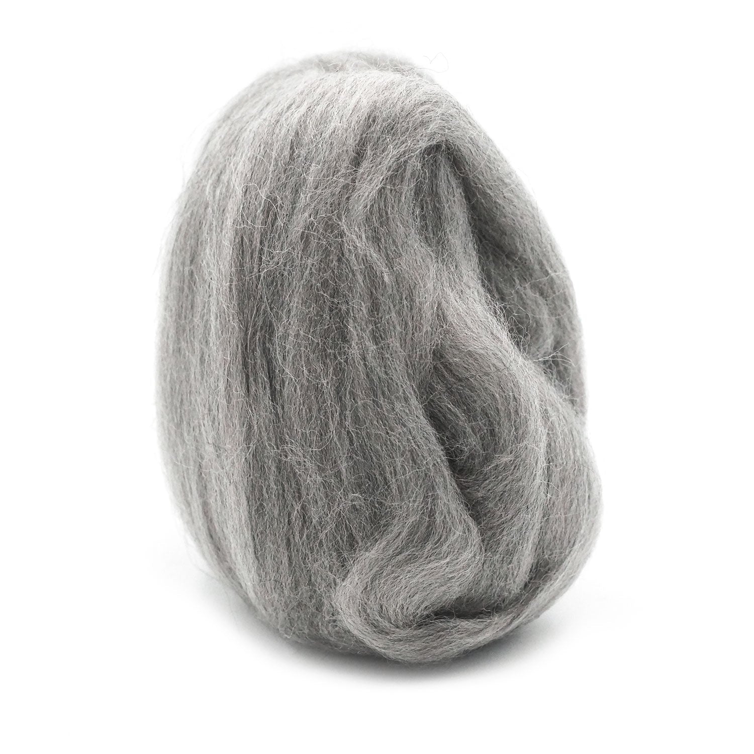 Natural Wool Roving (Ash)