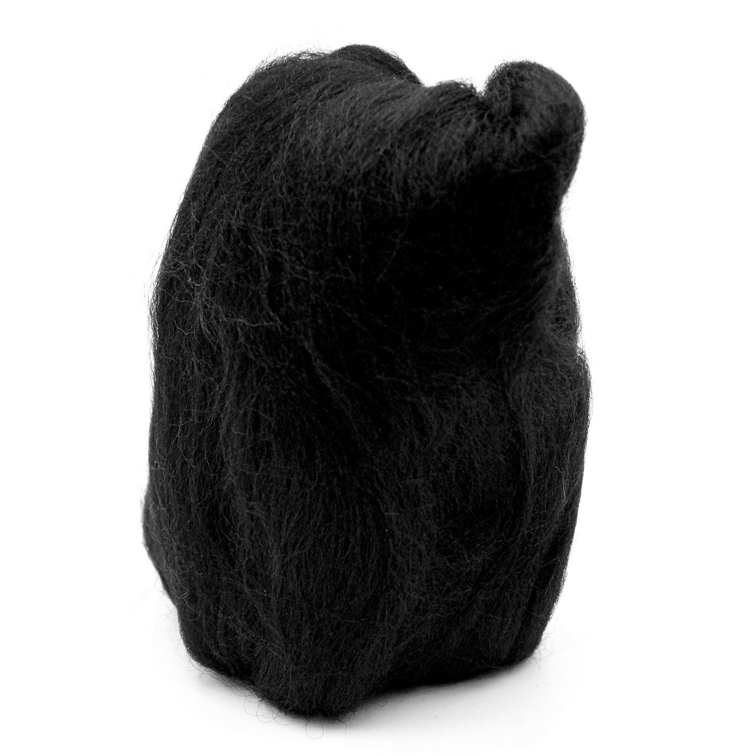Natural Wool Roving (Black)