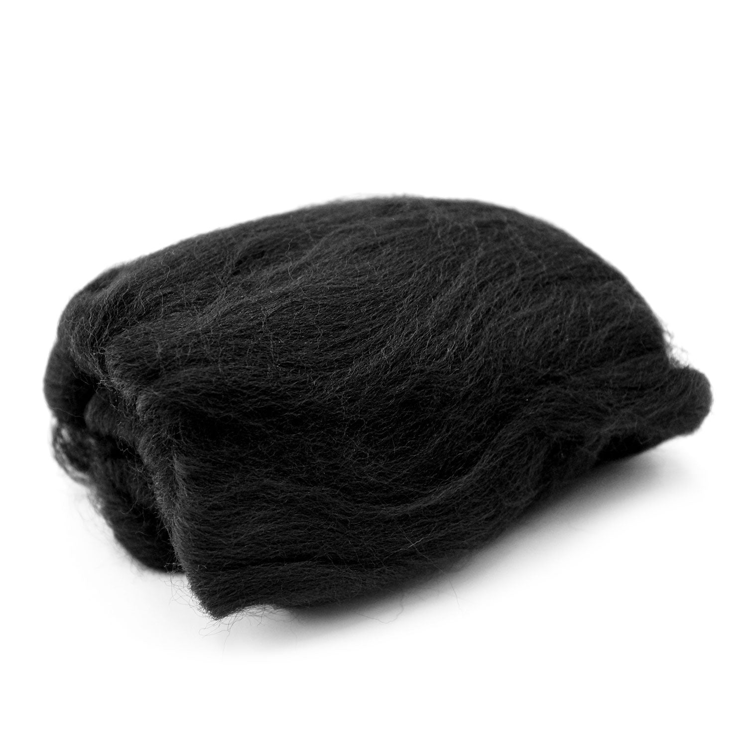 Natural Wool Roving (Black)