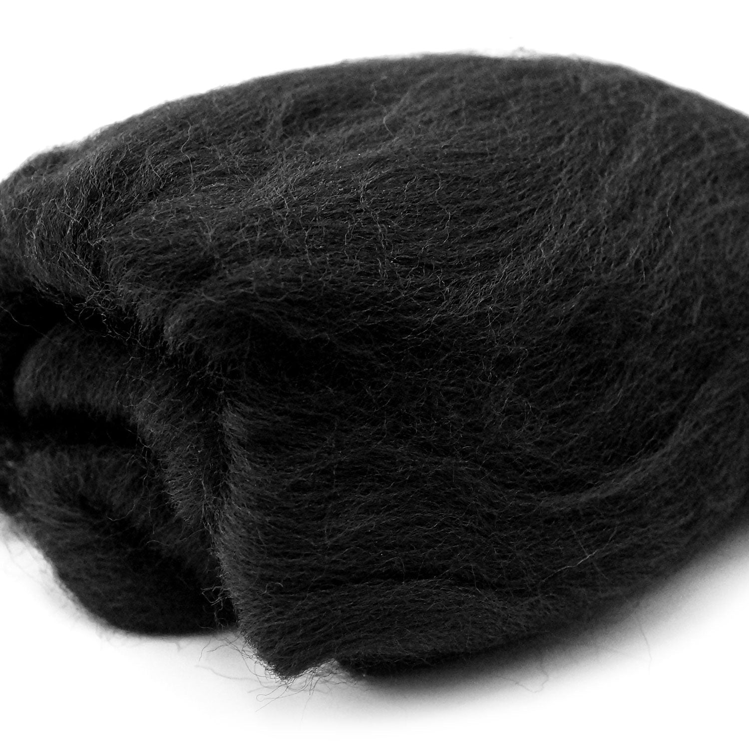 Natural Wool Roving (Black)
