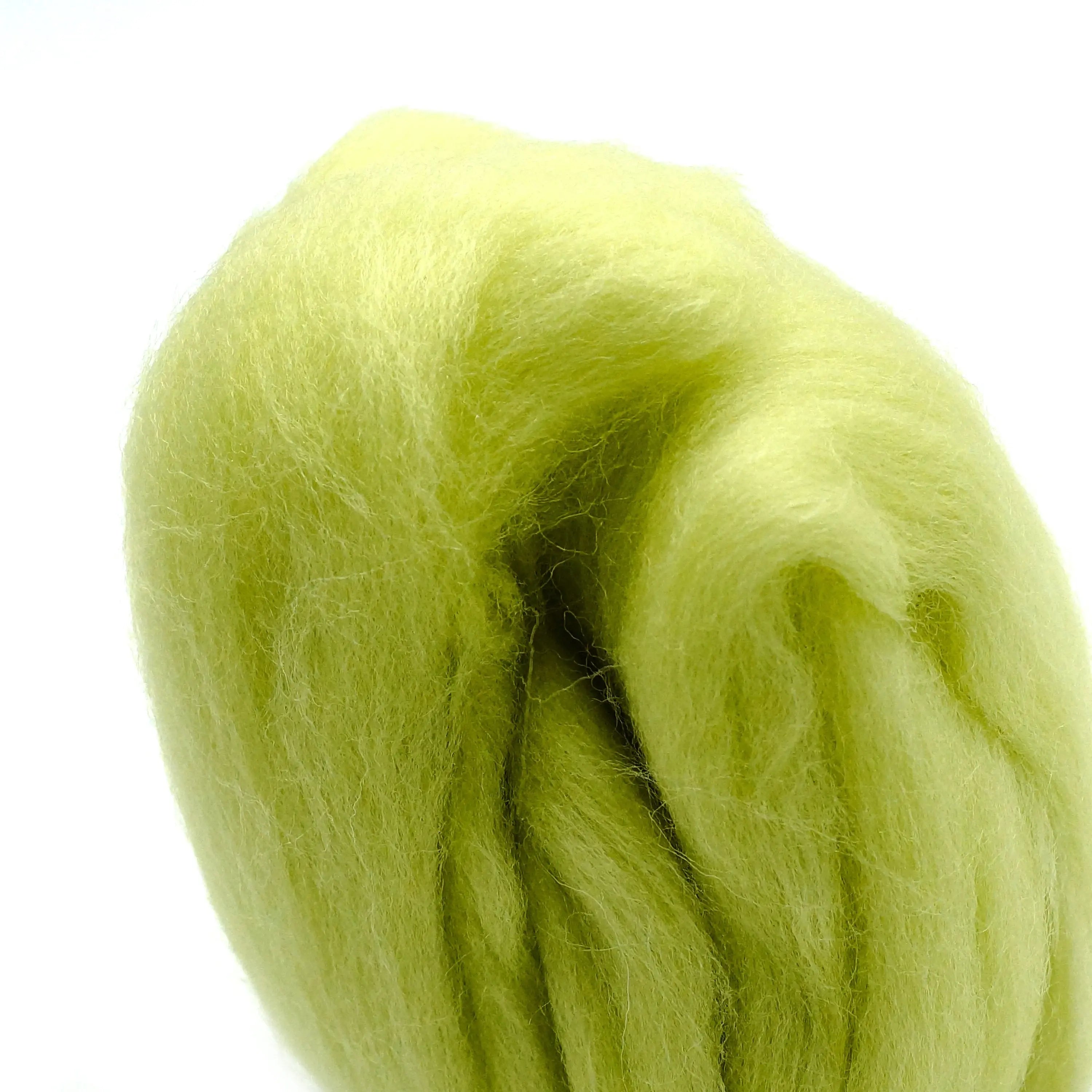 Natural Wool Roving (Lime Green) Clover Needlecraft, Inc.