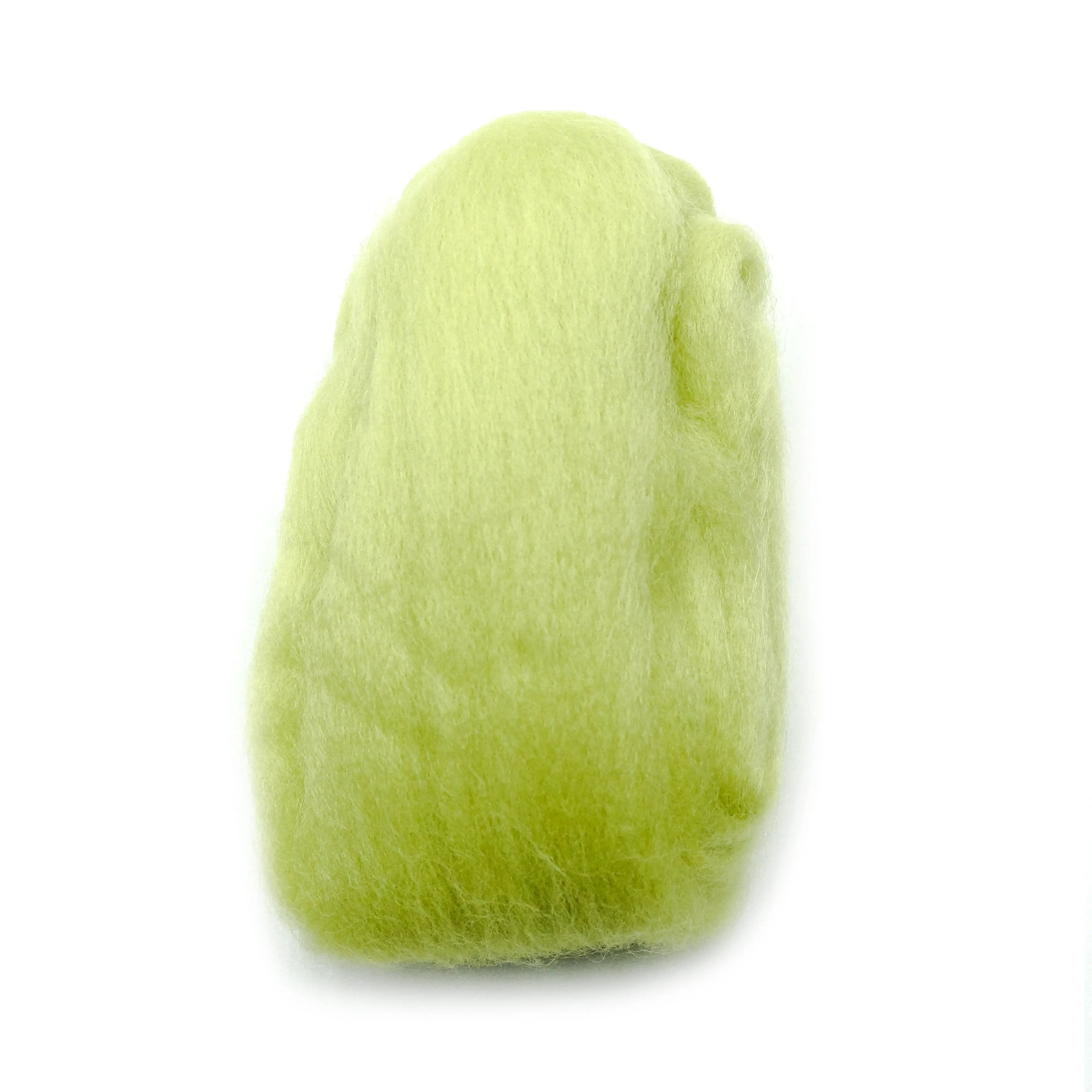 Natural Wool Roving (Lime Green) Clover Needlecraft, Inc.