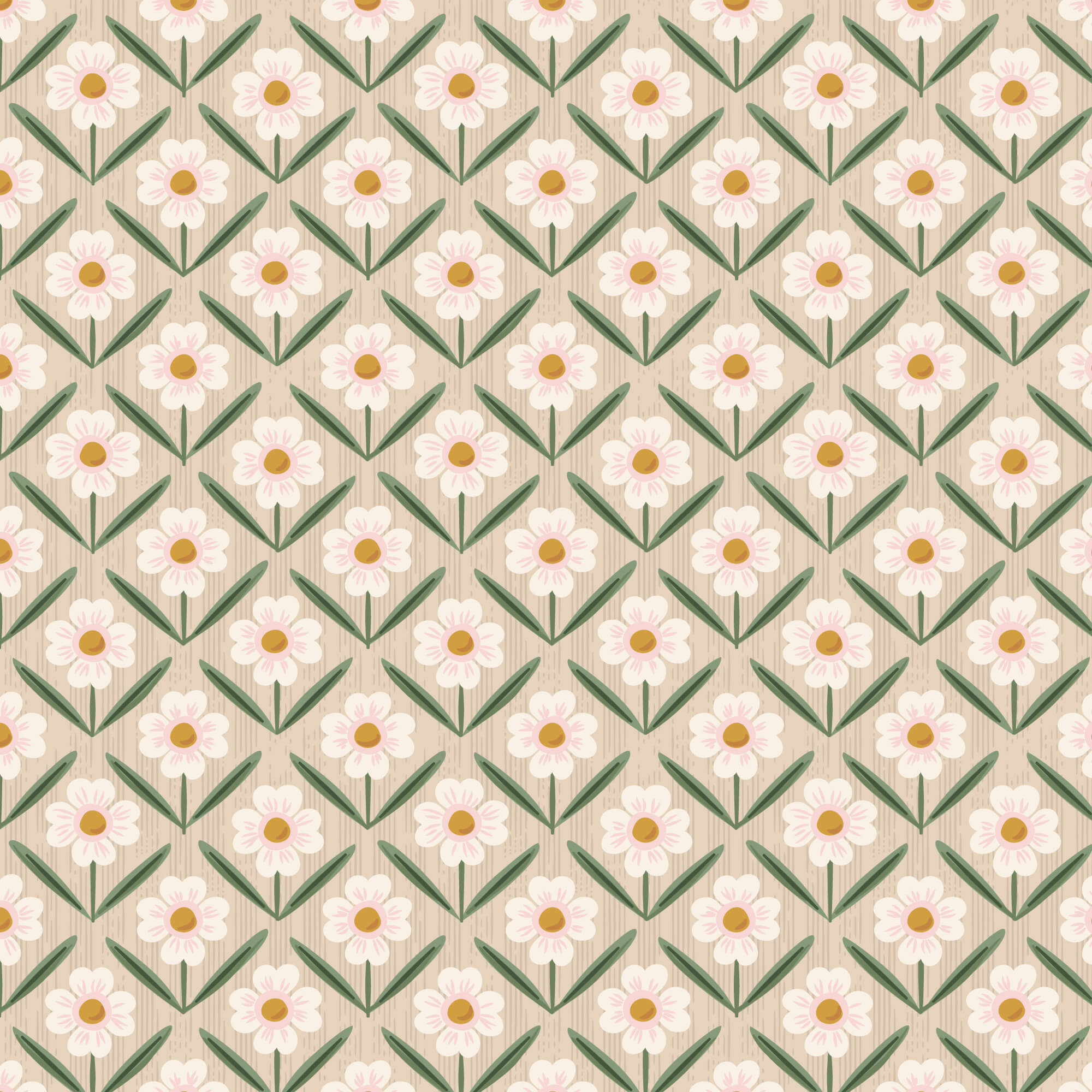 Naturally Wild - Wild Meadow - Natural 44" / 45" Fabric Per Yard