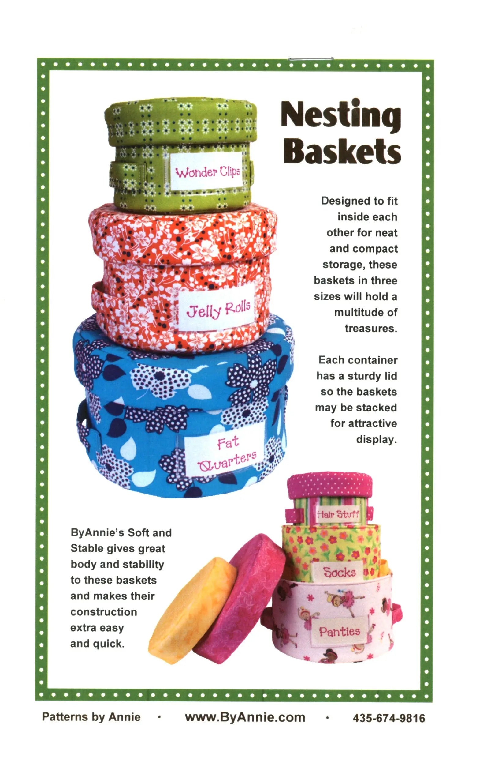 Nesting Baskets - Linda's Electric Quilters