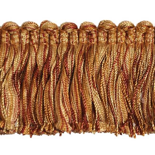 Newport Collection 2" Brush Fringe (25 YD ROLL) in Bronze/Brown - BF-4008-83-06