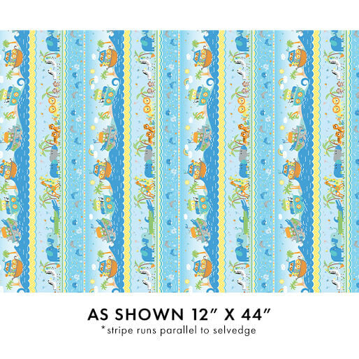 Noah's Journey - Border Stripe 44" / 45" Fabric Per Yard