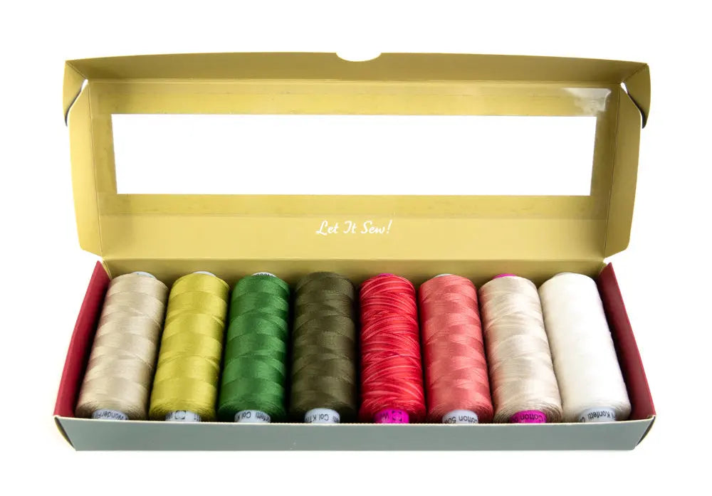 Noelle’s Festive Carols  by Edyta Sitar - Egyptian Cotton Thread Pack WonderFil USA