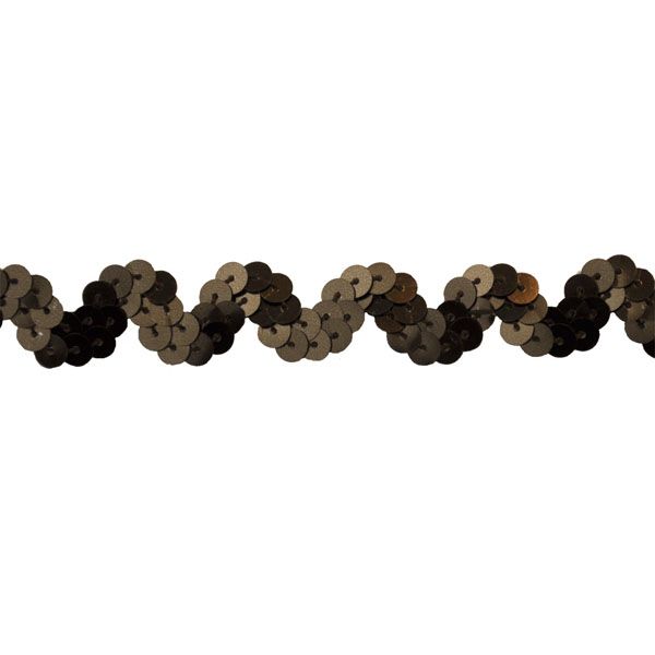 Non-Stretch Sequin Trim - 1/2" Width (25 Yard Roll) - BQ-304-06 Brown