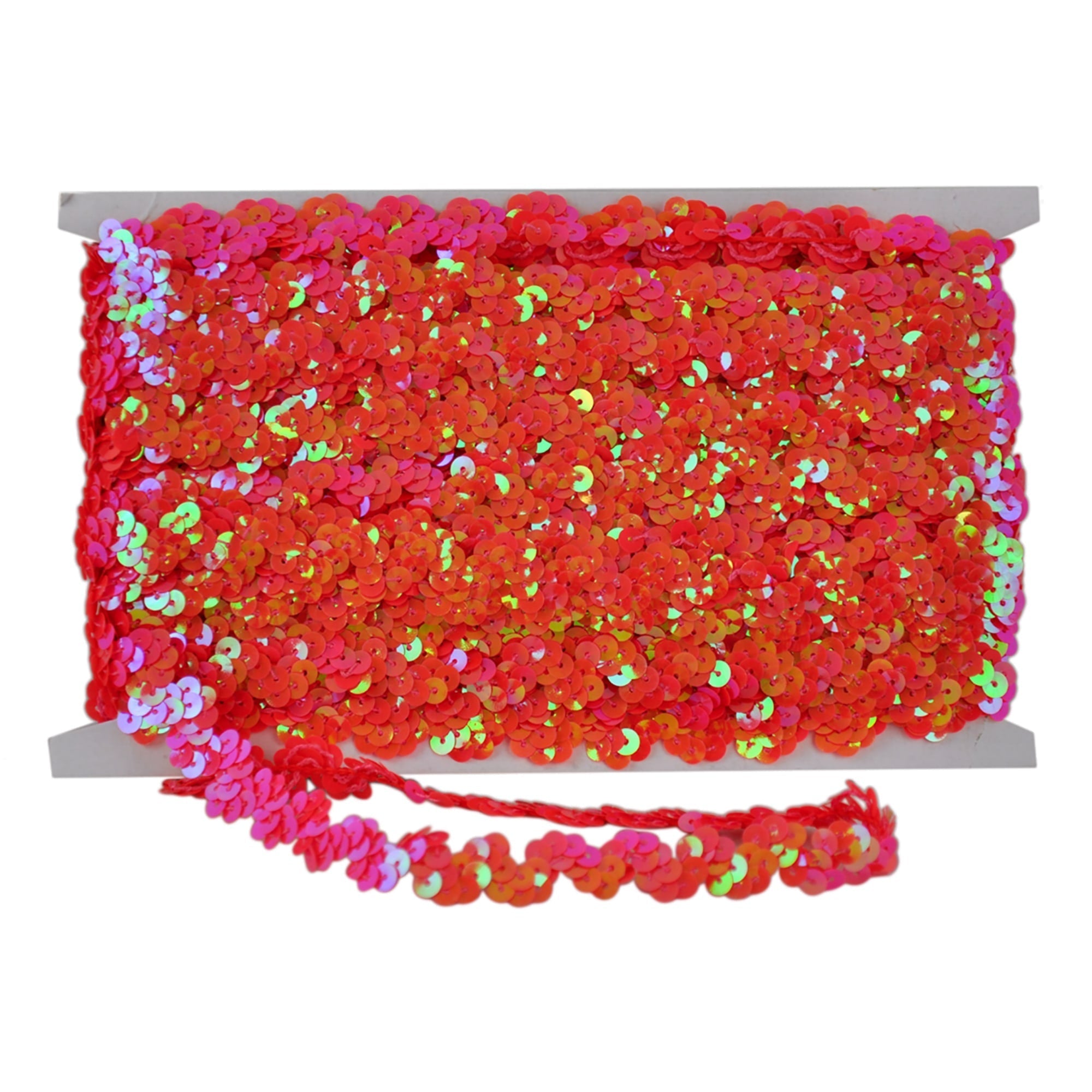Non-Stretch Sequin Trim - 1/2" Width (25 Yard Roll) - BQ-304-142 Hot Pink