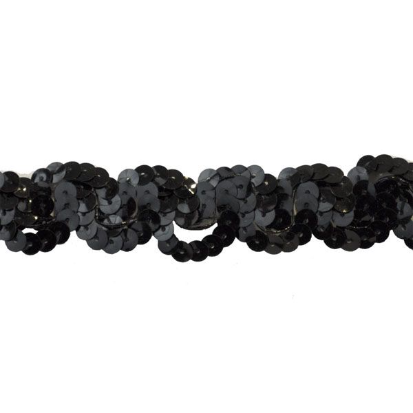 Non-Stretch Sequin Trim - 1" Width (10 YDS)-BQ-301-02