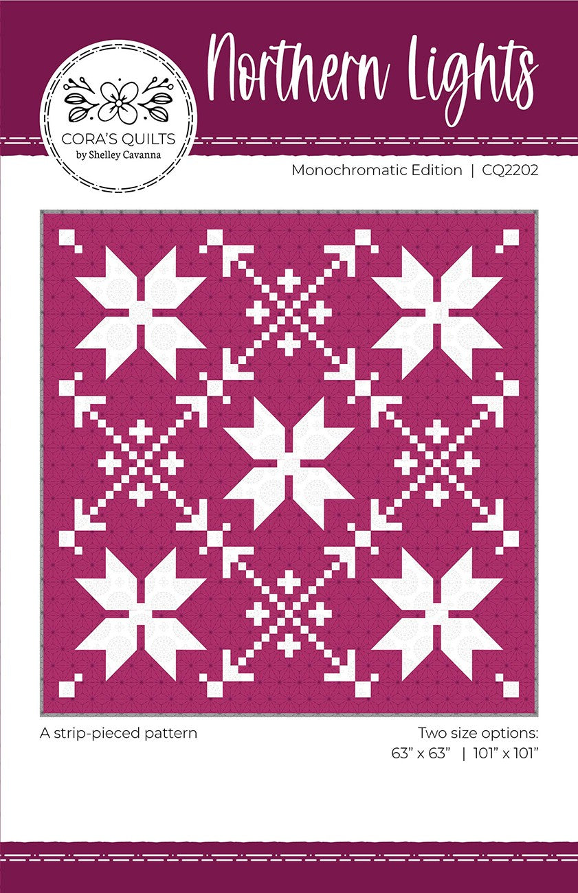 Northern Lights Quilt Pattern - the Monochromatic Edition - Linda's Electric Quilters