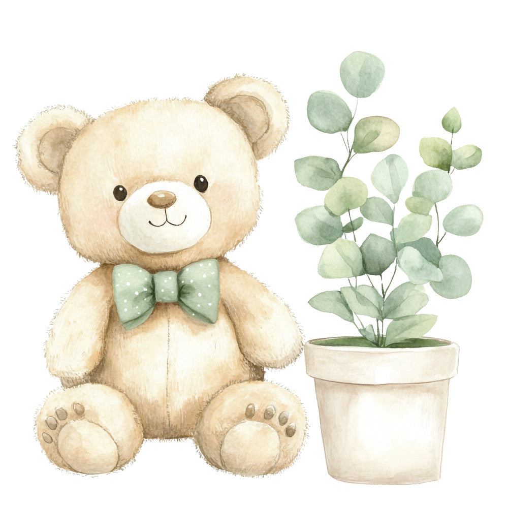 Nursery Teddy Bear Fabric Panel 14