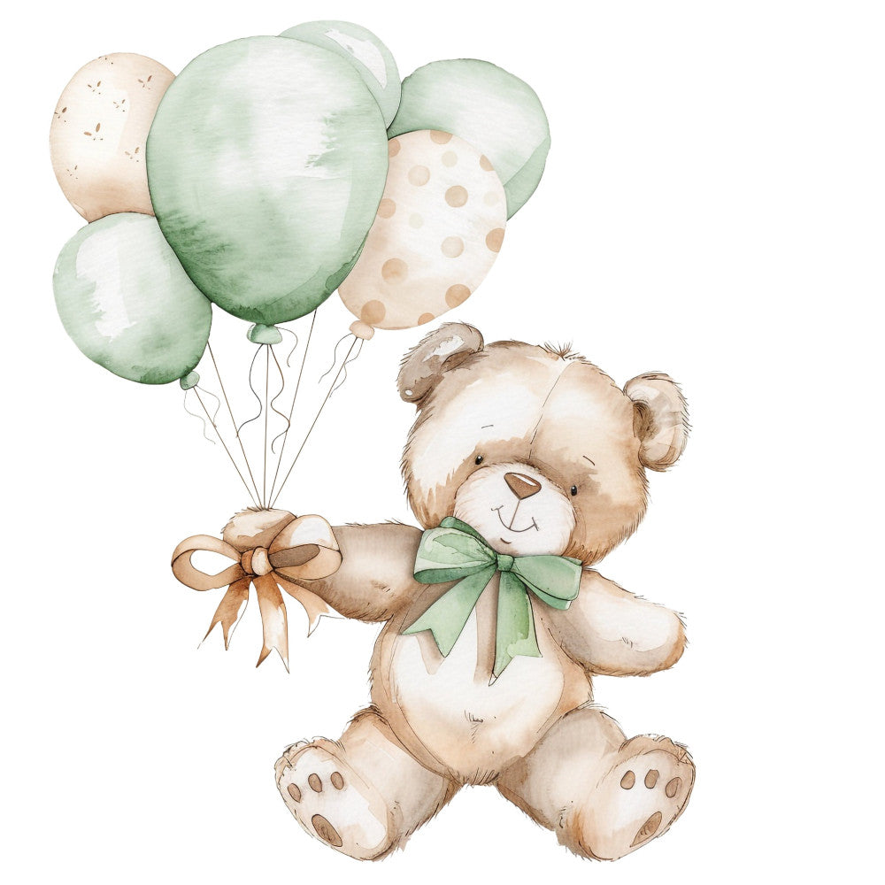 Nursery Teddy Bear Fabric Panel 6