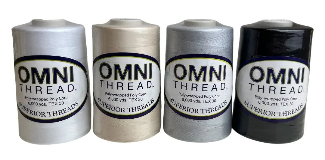 OMNI Polyester Quilting Thread Neutral Bundle of 4 Linda's Electric Quilters